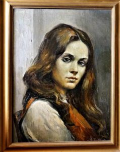 Alf Bobrowski - Alina, portret olej